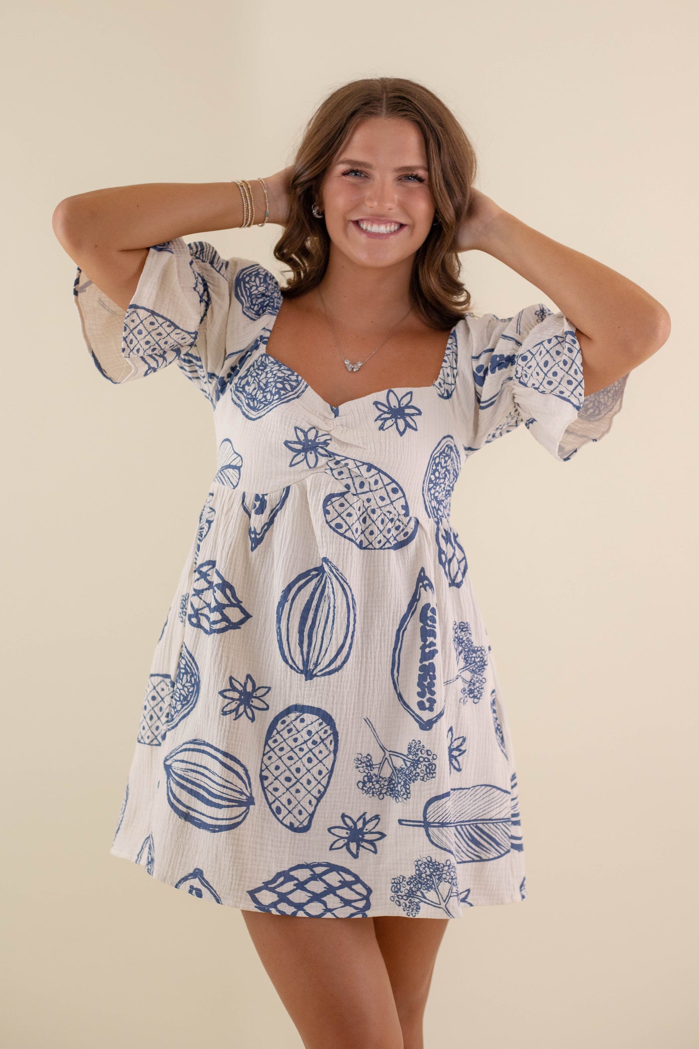 Women's Fruit Dress- Women's Cotton Summer Dress- Italy Dresses