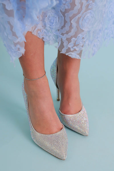 Women's Rhinestone Heels- Bridal Rhinestone Heels- Women's Fancy Heels