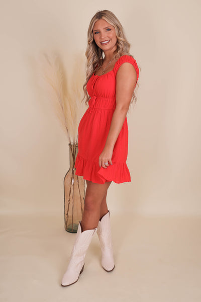 Women's Red Dress- Women's Summer Dresses- Red Gilli Dress