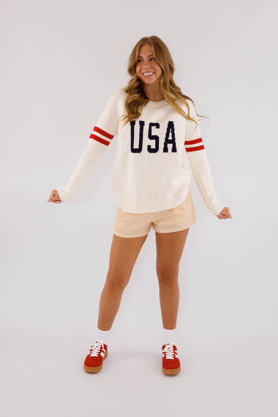 Women's Yellow and White Stripe Boxer Shorts- Boxer Style Shorts for Women- Women's Striped Elastic Shorts