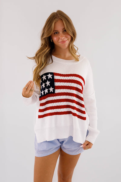 Under The Stars Sweater-White