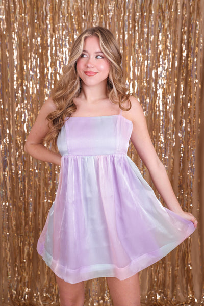 Pastel Tulle Dress- Shimmering Tulle Dress- Fun Tulle Party Dress