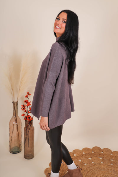 Women's Buttery Soft Sweater- Women's Oversized Poncho Sweater- Entro Sweaters