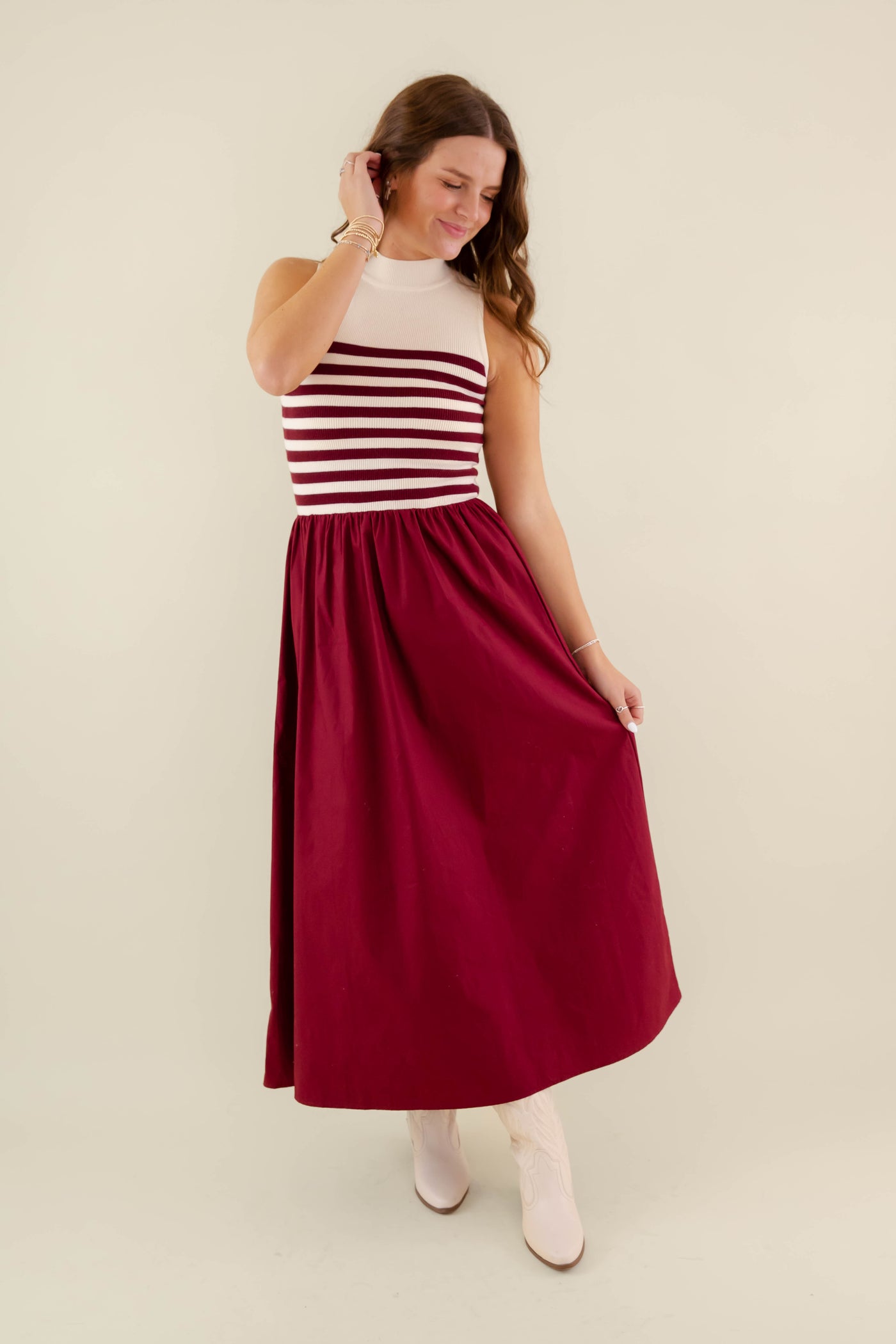 She's A Classic Maxi Dress-Wine