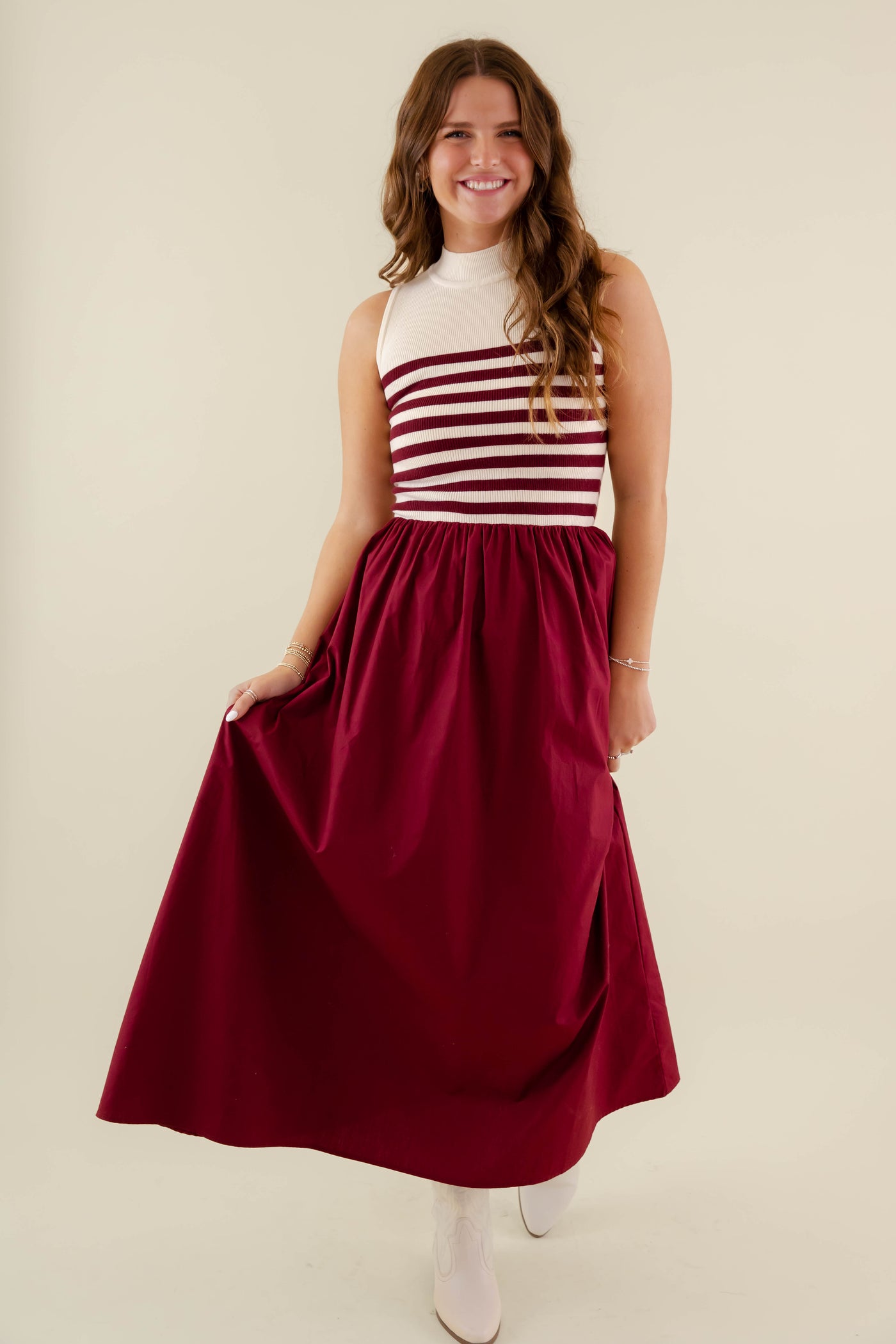 She's A Classic Maxi Dress-Wine