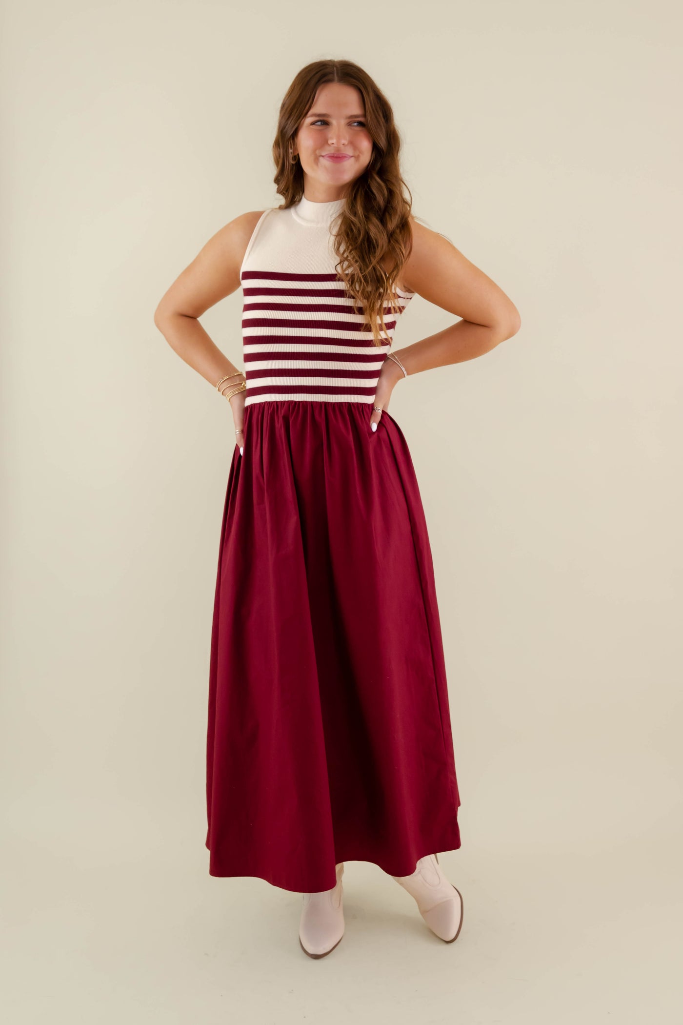 She's A Classic Maxi Dress-Wine