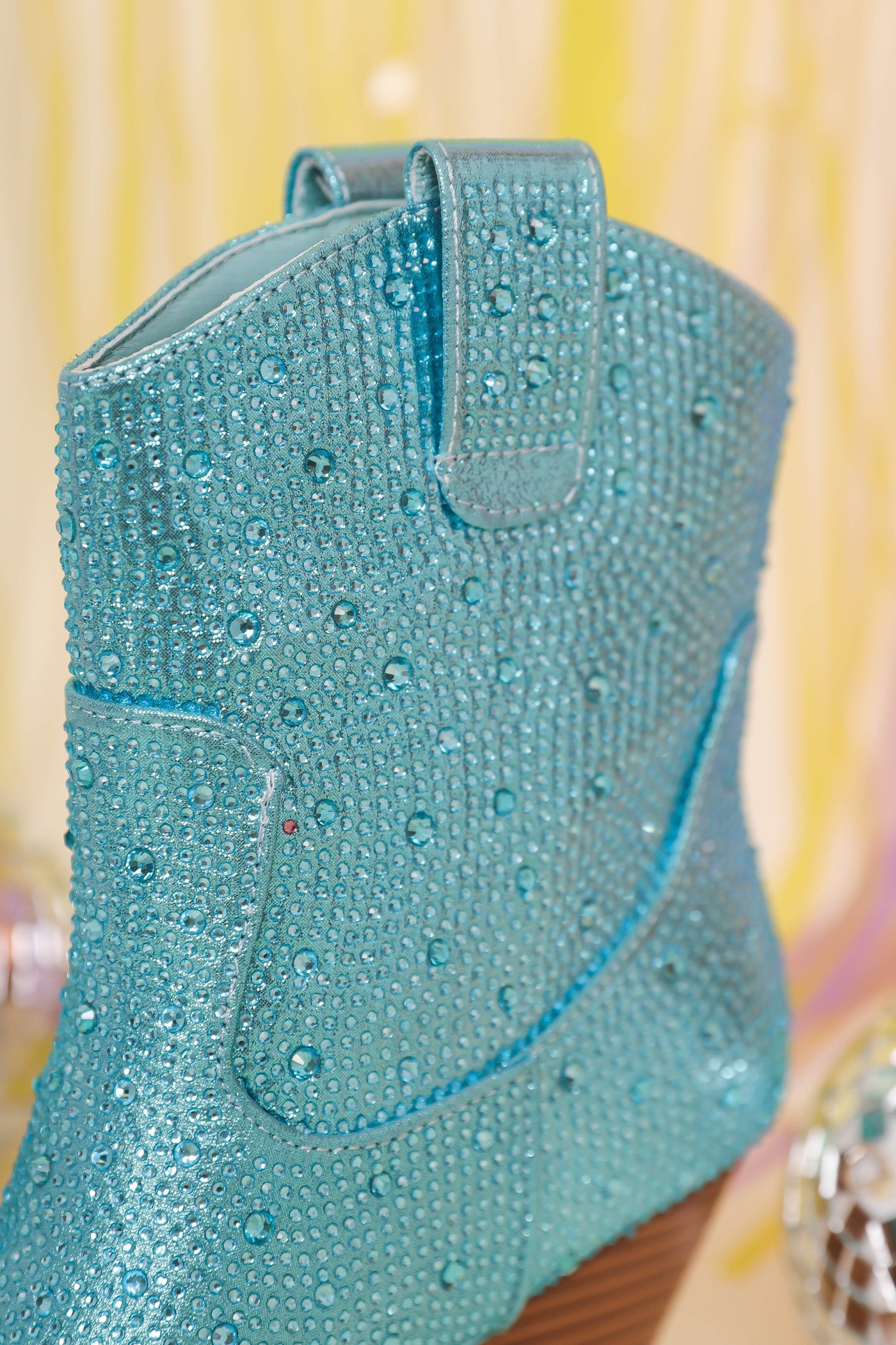 Rhinestone Western Booties- Blue Rhinestone Boots- Women's Blue Rhinestone Western Boot