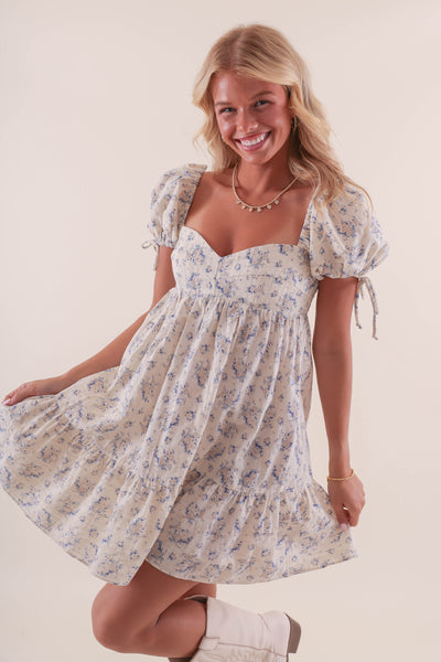 Women's Ditzy Floral Print Dress- Lacey Flower Dress- Women's LoveFancy Dress