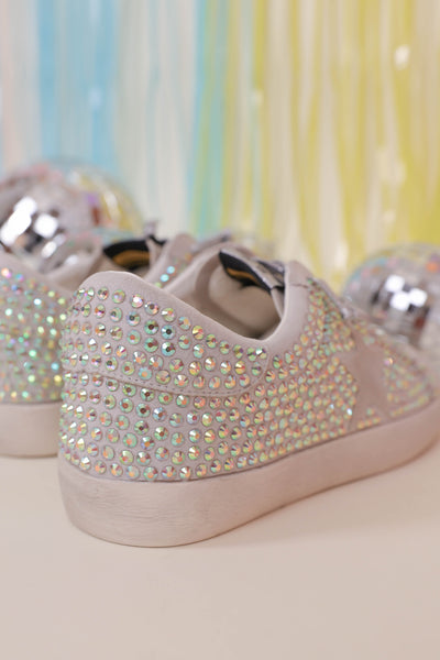 Women's Rhinestone Star Sneakers- GG Sneaker Dupes- MiMi Rhinestone Sneakers