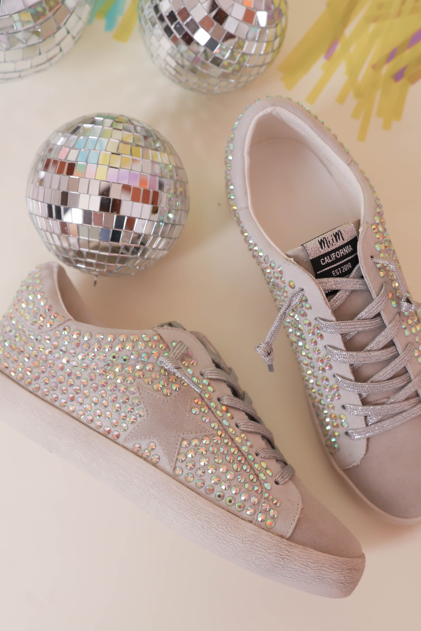 Women's Rhinestone Star Sneakers- GG Sneaker Dupes- MiMi Rhinestone Sneakers