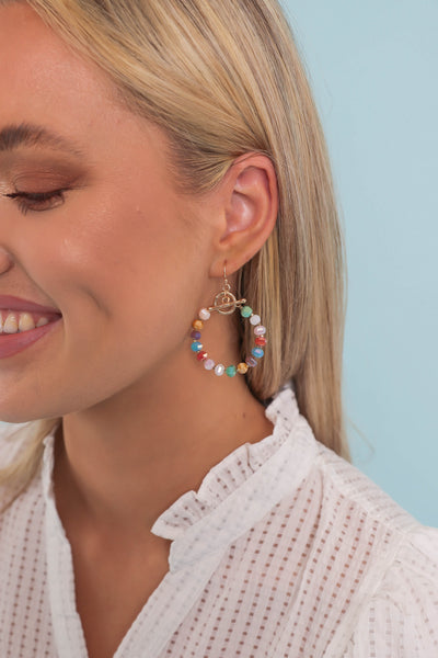 Color of Friendship Beaded Earrings