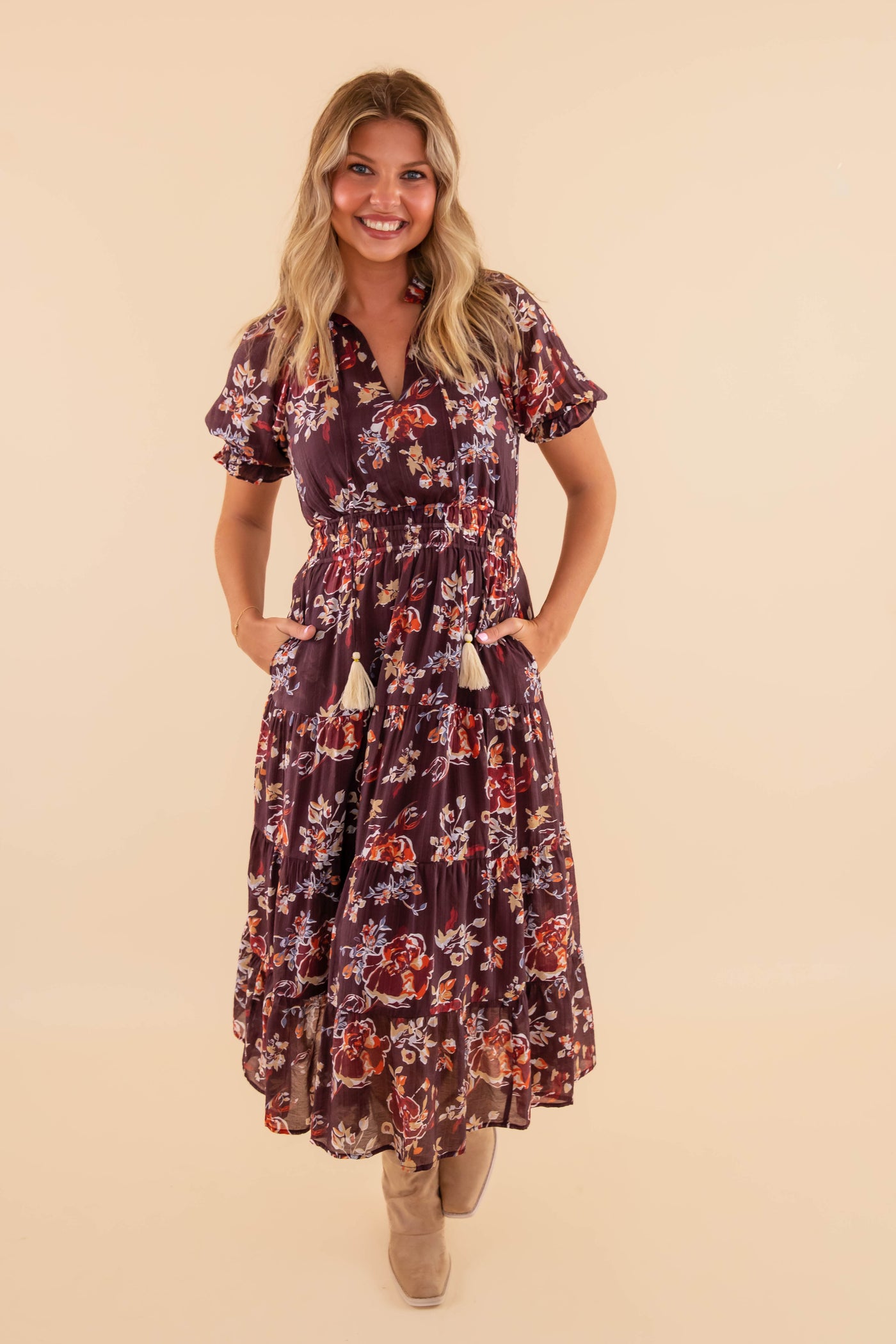 As The Leaves Change Midi Dress