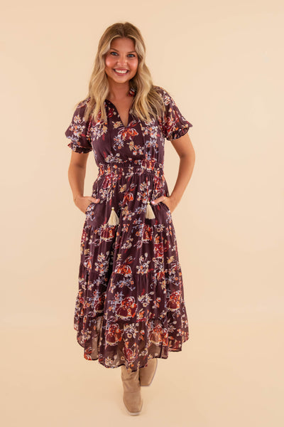 As The Leaves Change Midi Dress