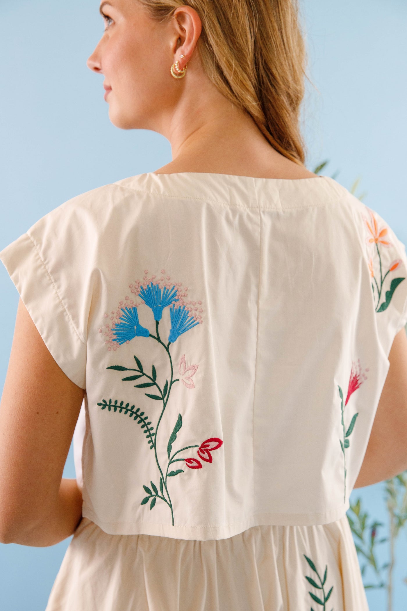 Finding The Good Crop Top-Tan