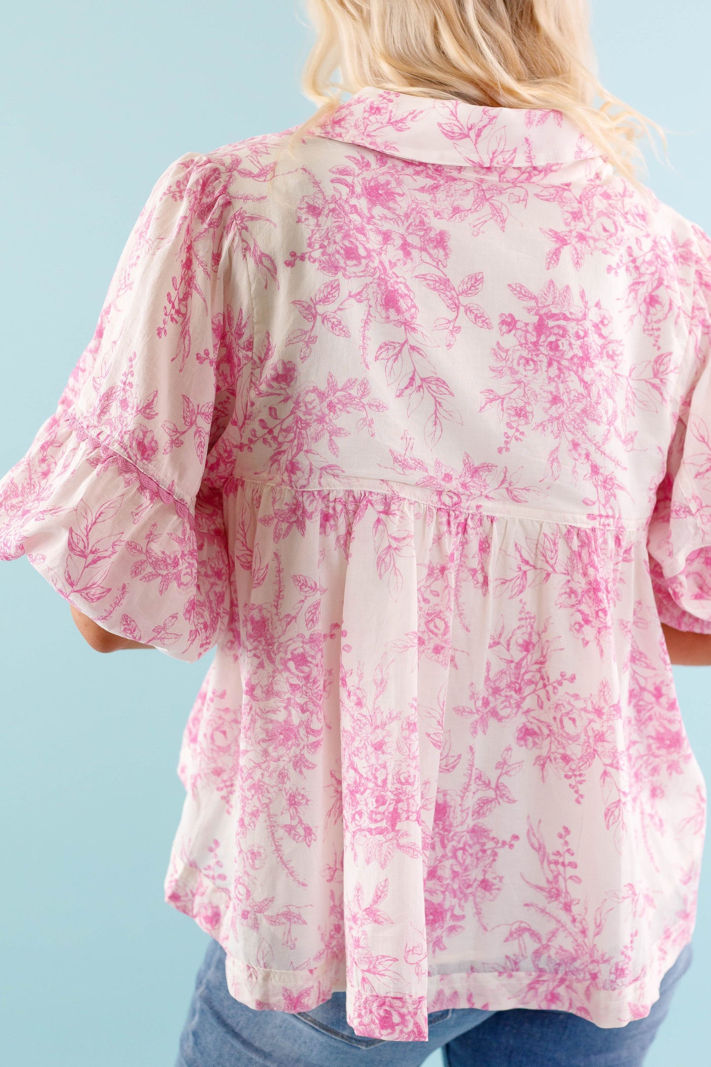 RESTOCK: Listen To the Wind Blouse-Pink