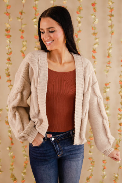 Oversized Knit Cardigan For Women- Women's Relaxed Fit Cardigan- Knitted Tops for Women