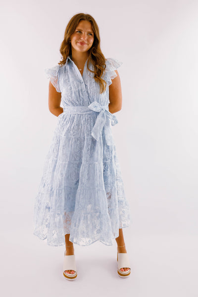The Small Details Midi Dress-Baby Blue