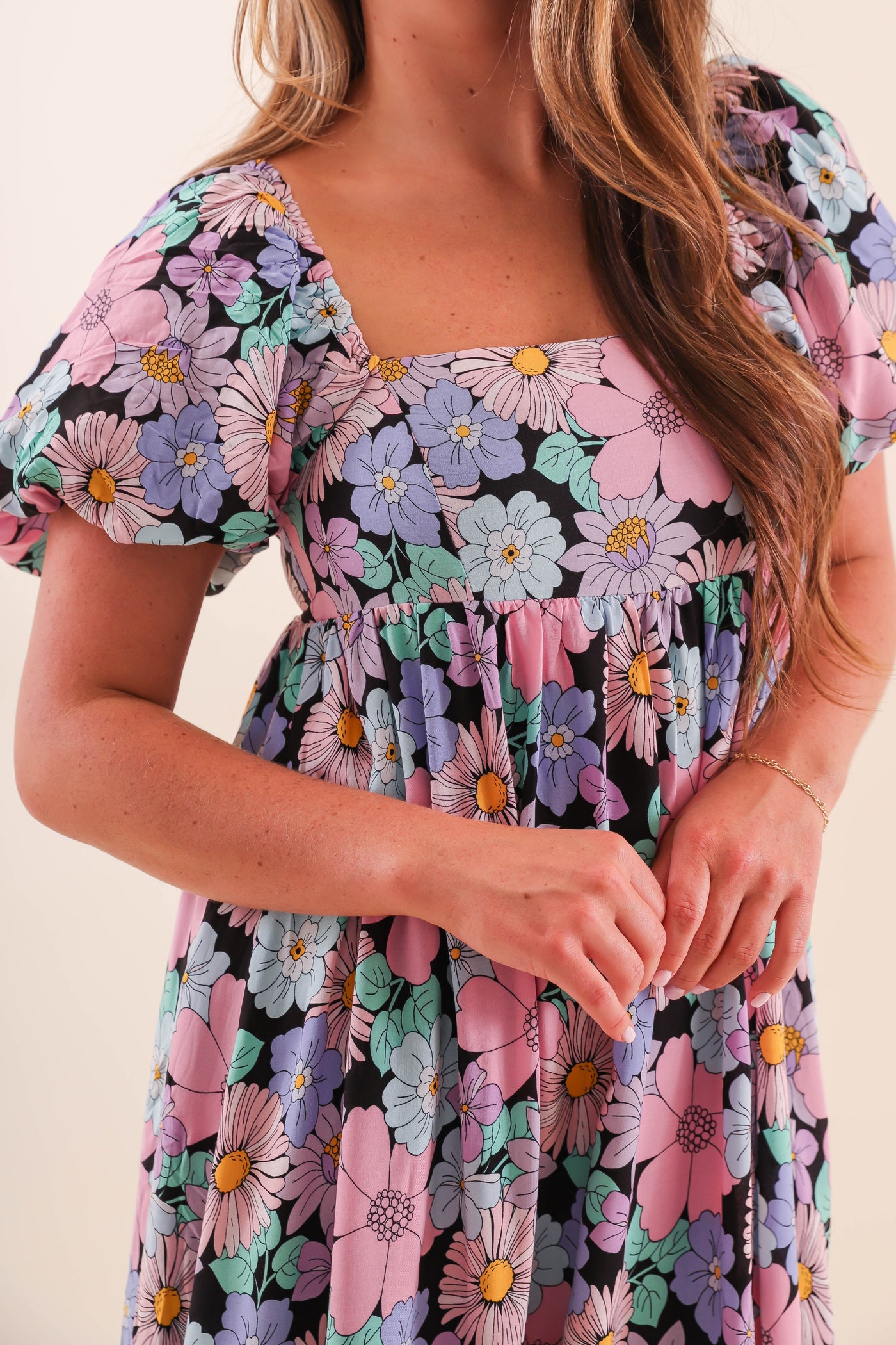 Women's Summer Midi Dress- Women's Colorful Midi Dress- Storia Midi Dresses