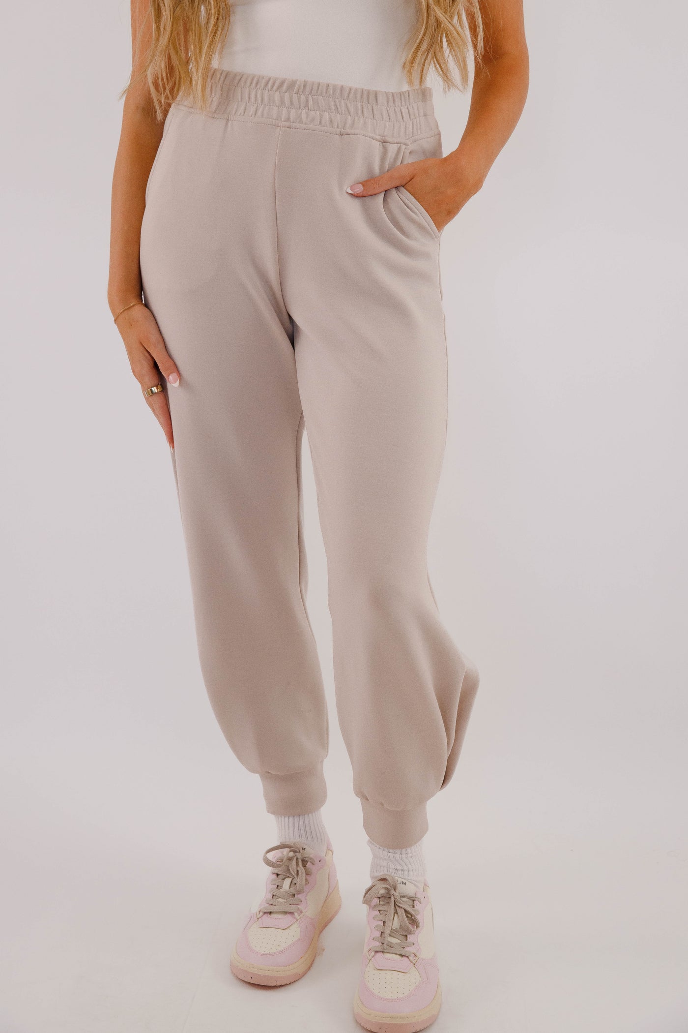 Lightweight Soft Joggers- Women's Scuba Fabric Loungewear- Rae Mode Set