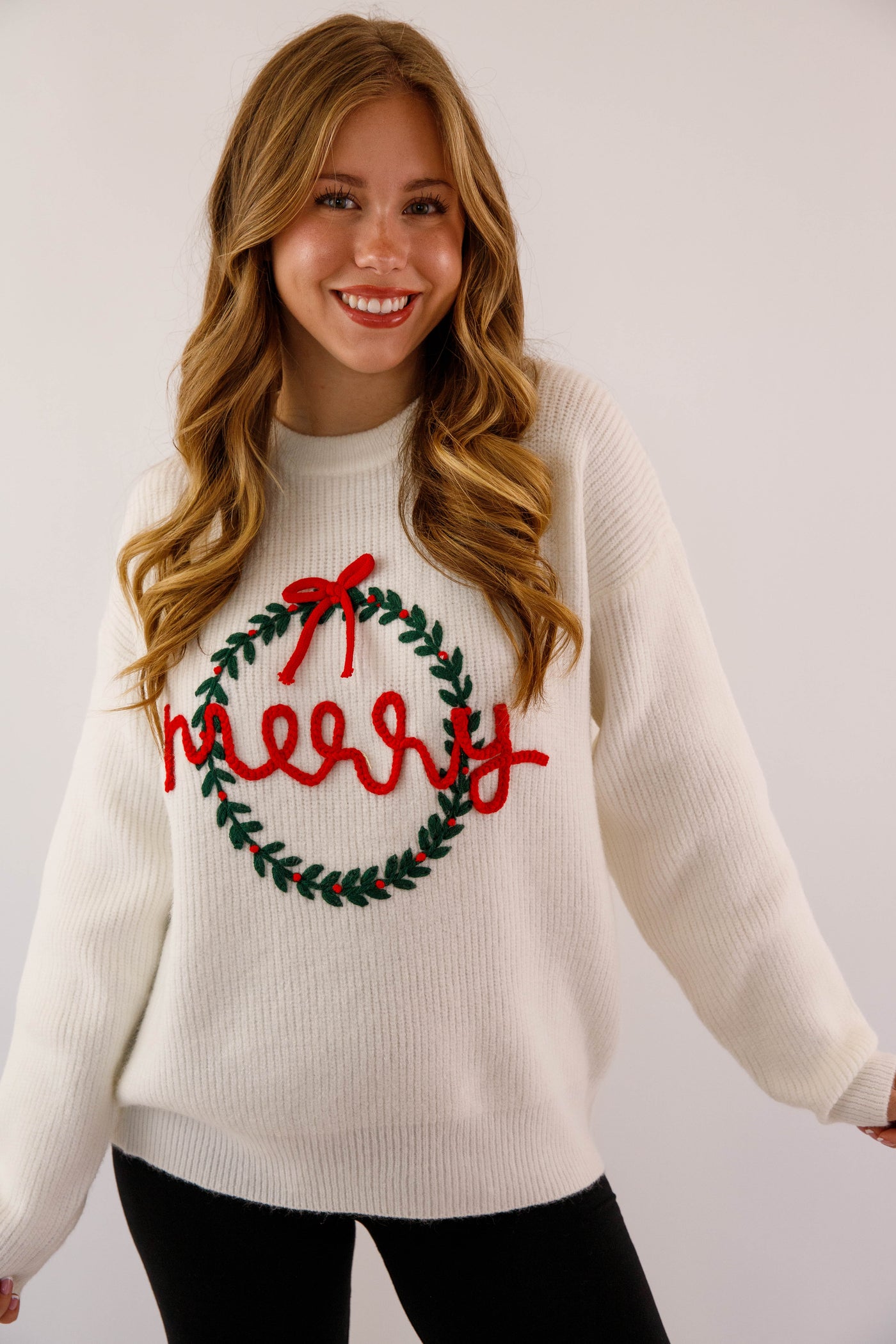 Merry Wreath Sweater