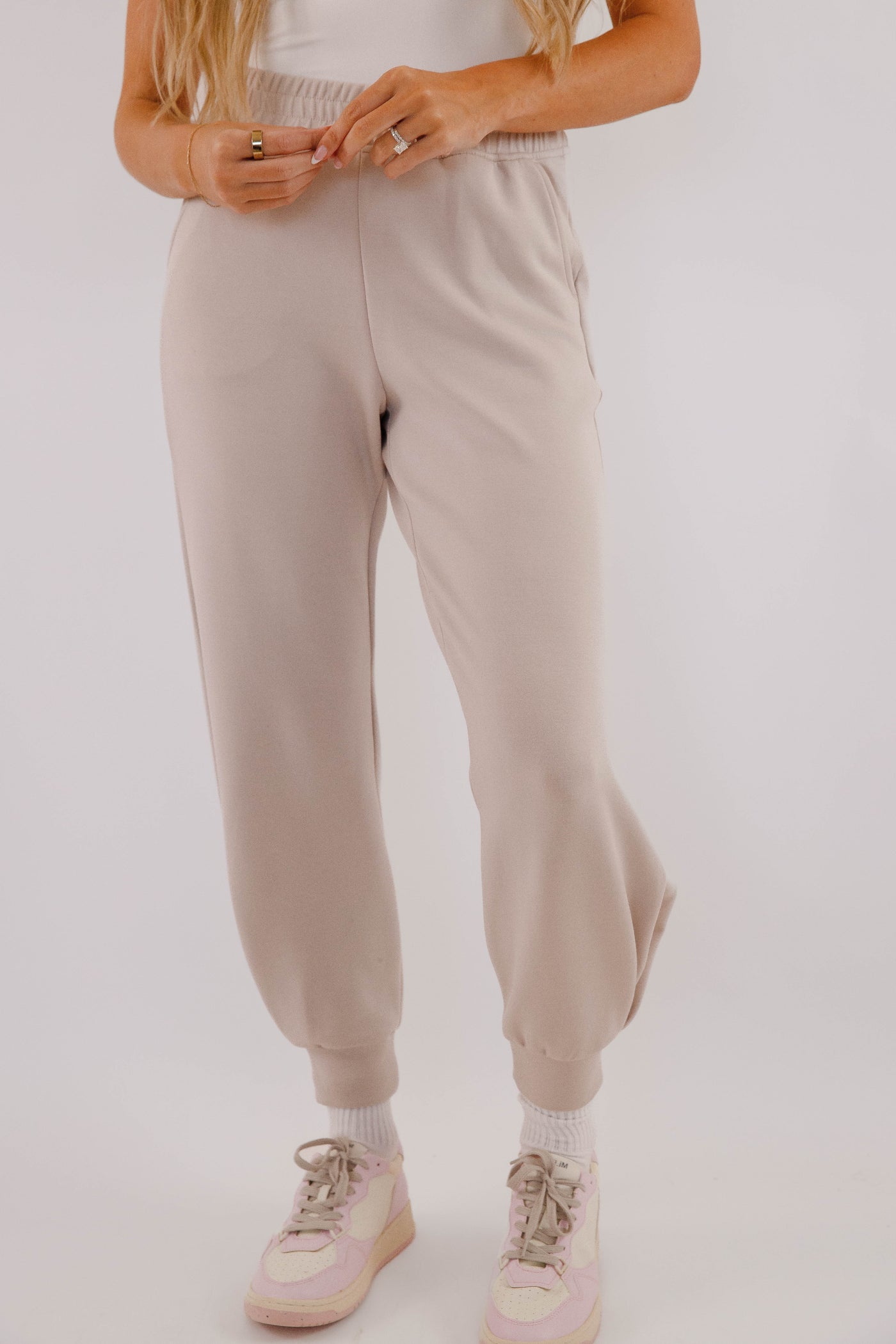 Lightweight Soft Joggers- Women's Scuba Fabric Loungewear- Rae Mode Set