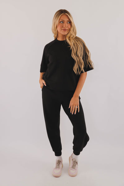 Lightweight Soft Joggers- Women's Scuba Fabric Loungewear- Rae Mode Set