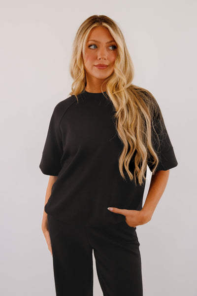 Lightweight Soft Pullover- Women's Scuba Fabric Loungewear- Rae Mode Set