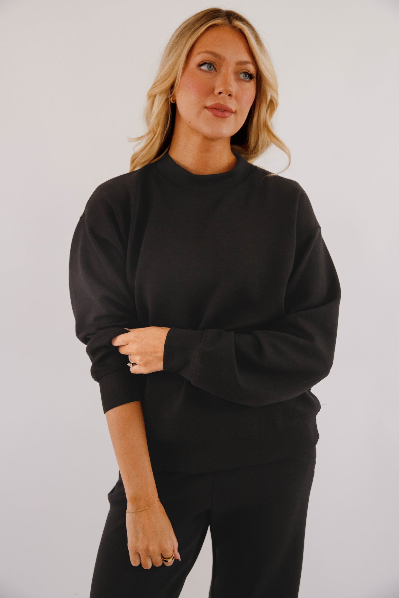 Lightweight Soft Pullover- Women's Scuba Fabric Loungewear- Rae Mode Set