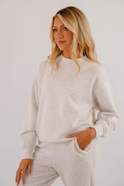 Lightweight Soft Pullover- Women's Scuba Fabric Loungewear- Rae Mode Set