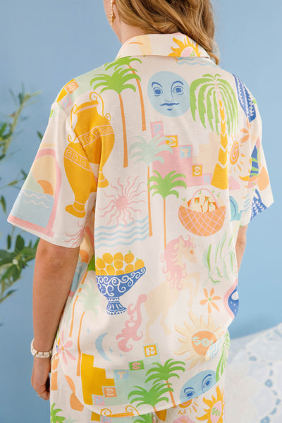 Women's Printed Matching Set- Women's Vacation Two Piece Set- Women's European Summer Outfits