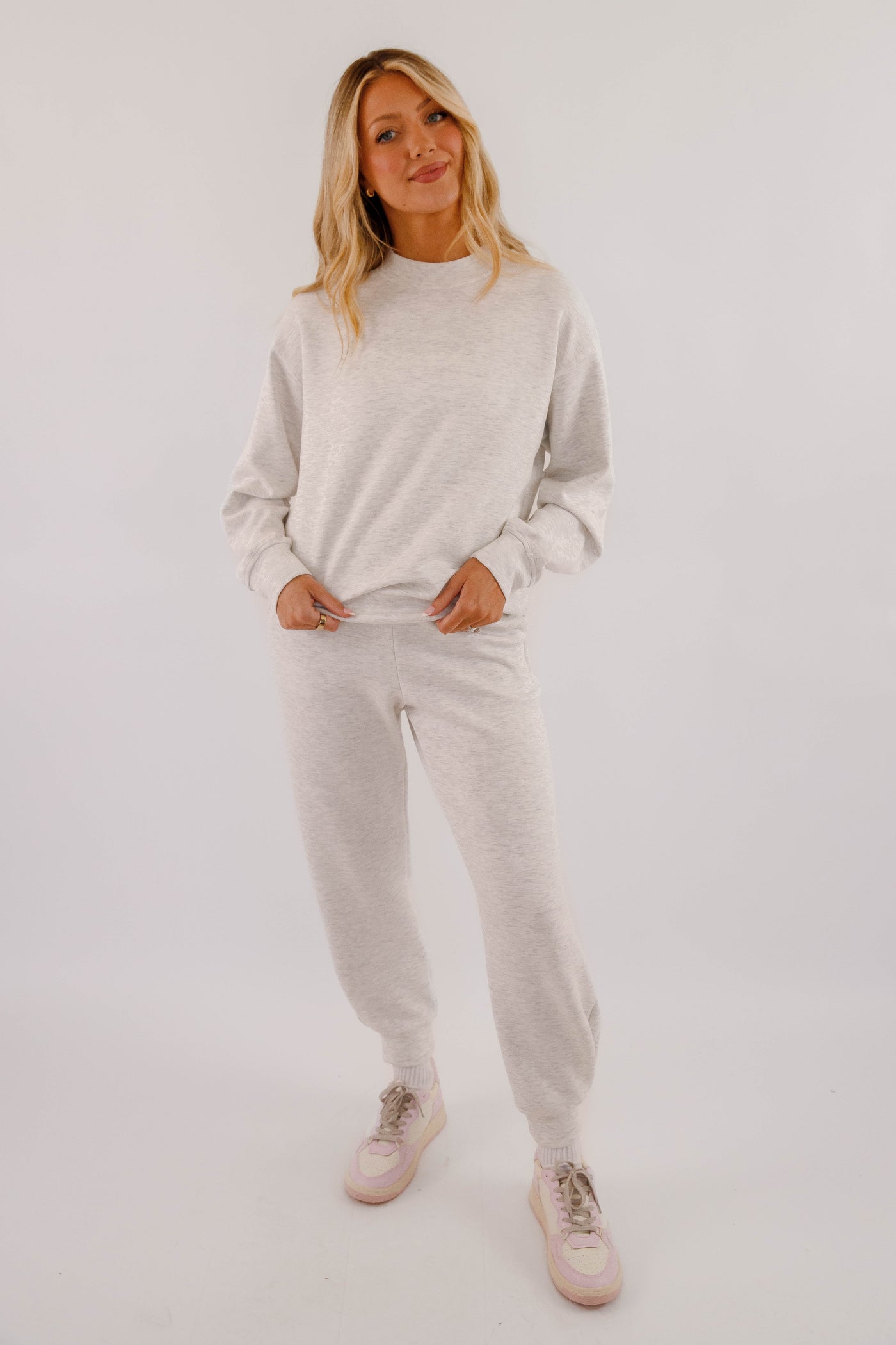 Lightweight Soft Pullover- Women's Scuba Fabric Loungewear- Rae Mode Set