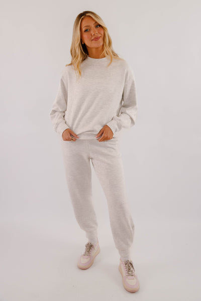 Lightweight Soft Pullover- Women's Scuba Fabric Loungewear- Rae Mode Set