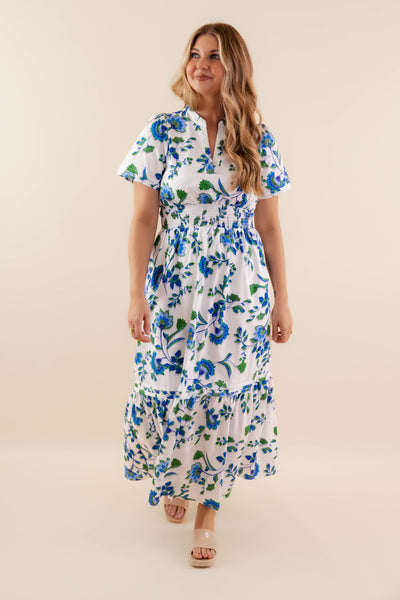 Breathable Cotton Maxi Dress- Women's Spring Summer Dresses- SugarLips Maxi