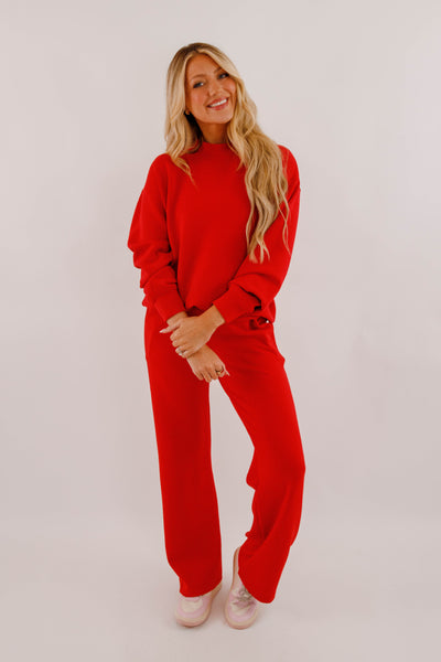 Lightweight Soft Lounge Pant- Women's Scuba Fabric Loungewear- Rae Mode Set