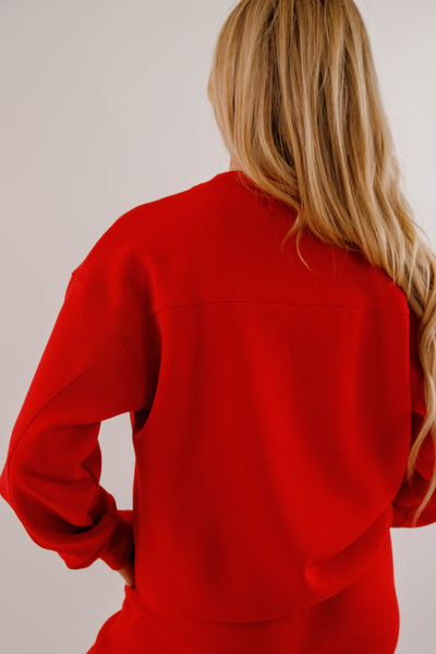 Lightweight Soft Pullover- Women's Scuba Fabric Loungewear- Rae Mode Set