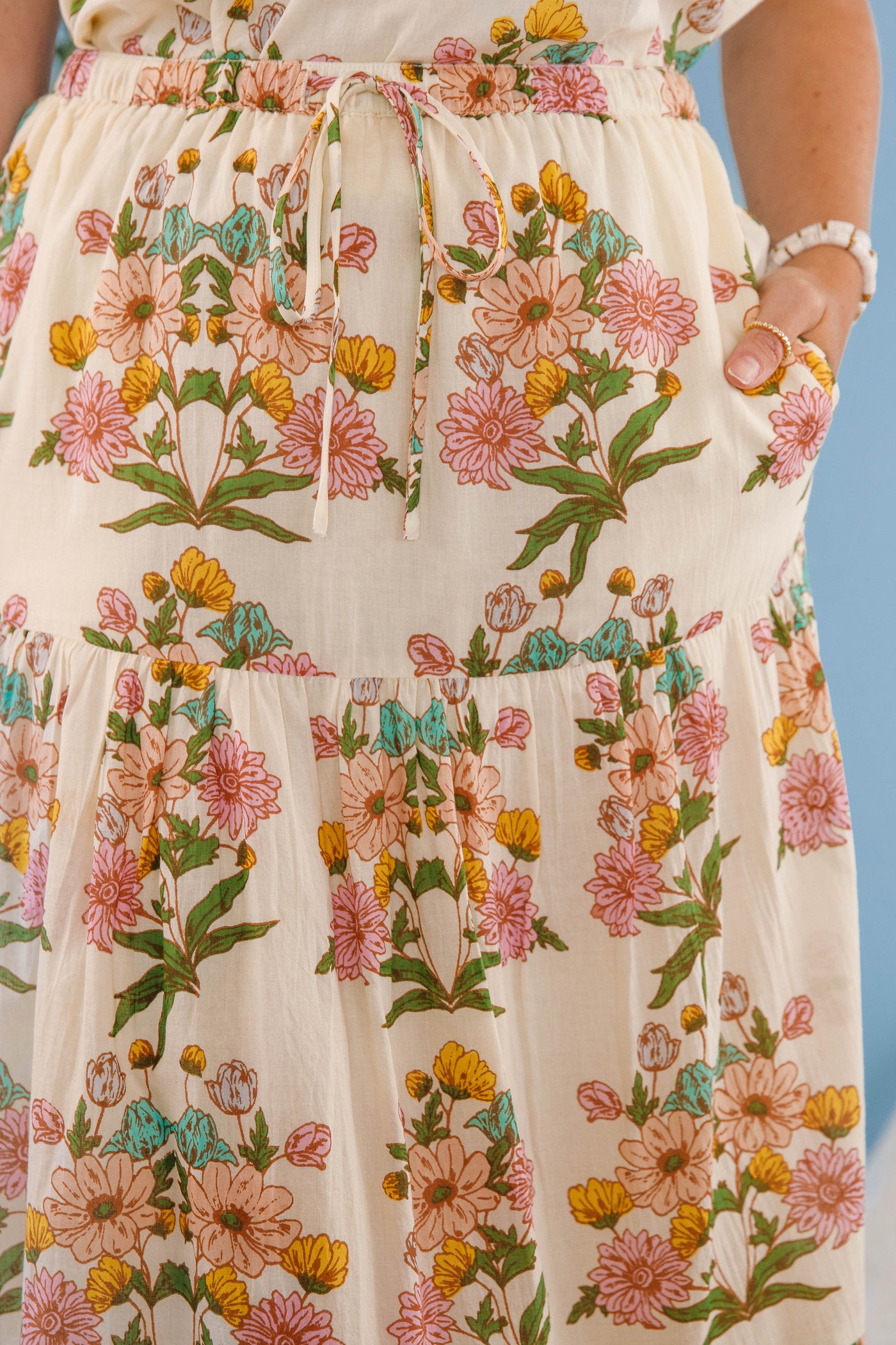 Bila77 Maxi Skirt- Women's Printed Cotton Skirt- Women's Cotton Two Piece Set