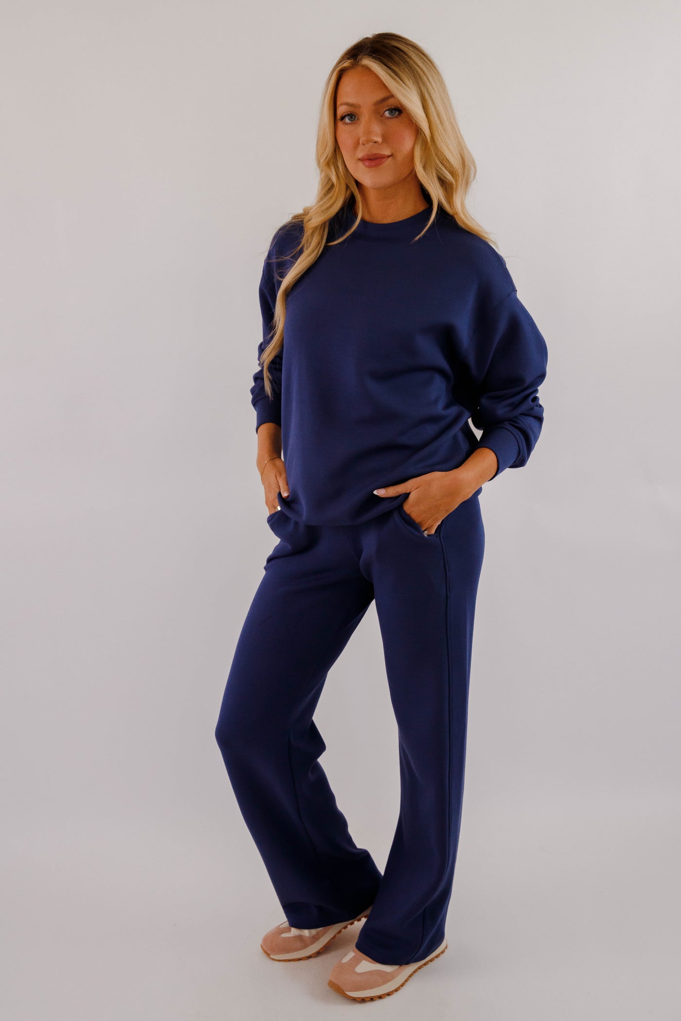 Lightweight Soft Lounge Pant- Women's Scuba Fabric Loungewear- Rae Mode Set