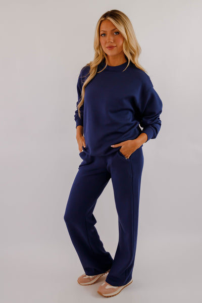 Lightweight Soft Lounge Pant- Women's Scuba Fabric Loungewear- Rae Mode Set