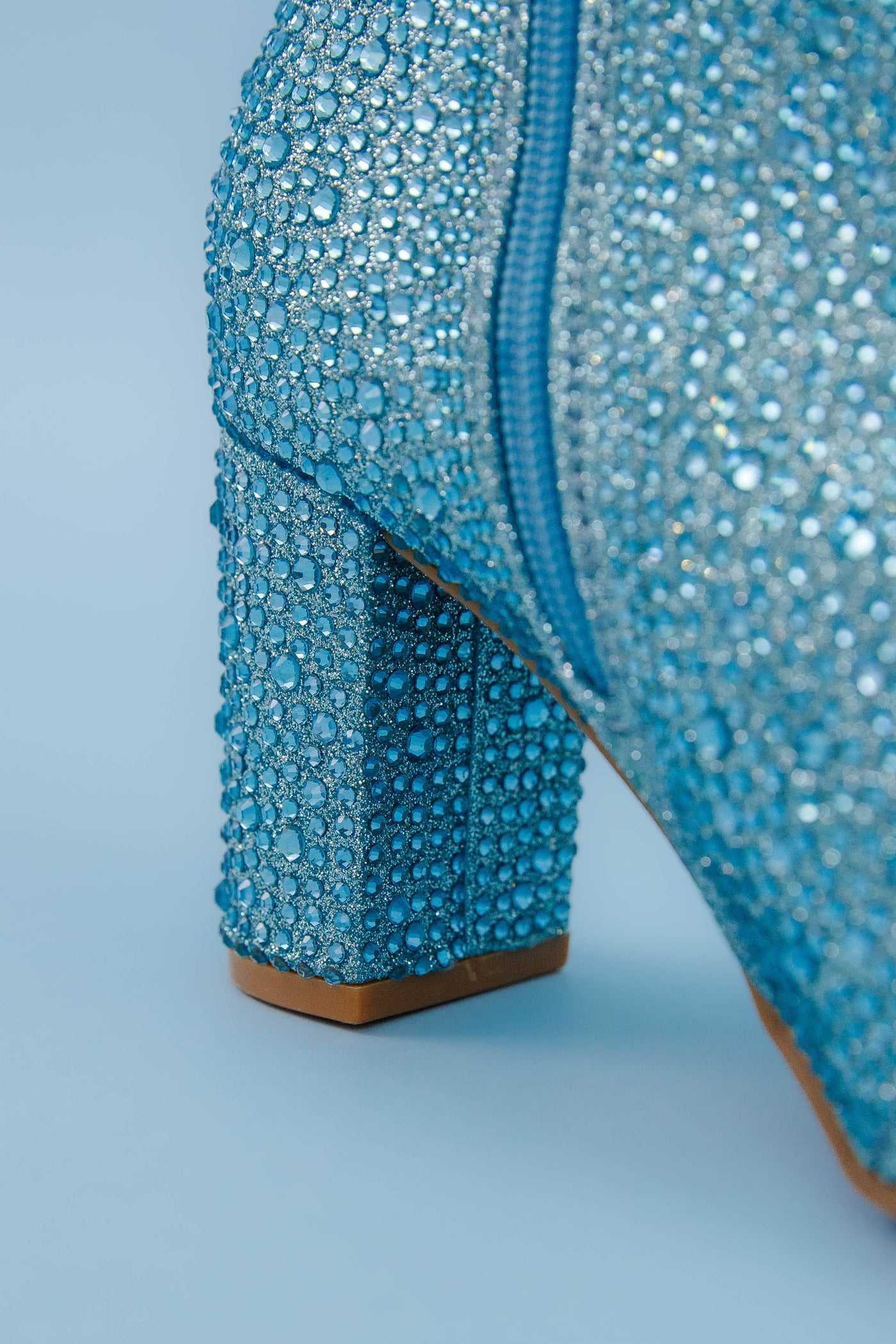 Blue Rhinestone Boots- Blue Rhinestone Booties- Blue Concert Boots- Iceberg 12 Boots
