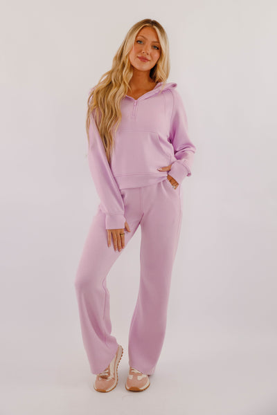 Lightweight Soft Pullover- Women's Scuba Fabric Loungewear- Rae Mode Set