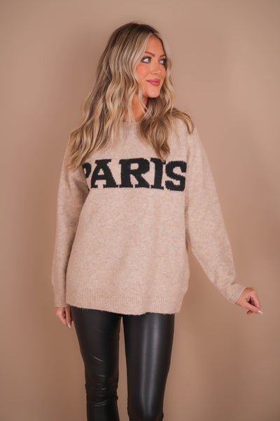 PARIS Sweater- Women's Oversized Paris Sweater- And The Why Sweaters