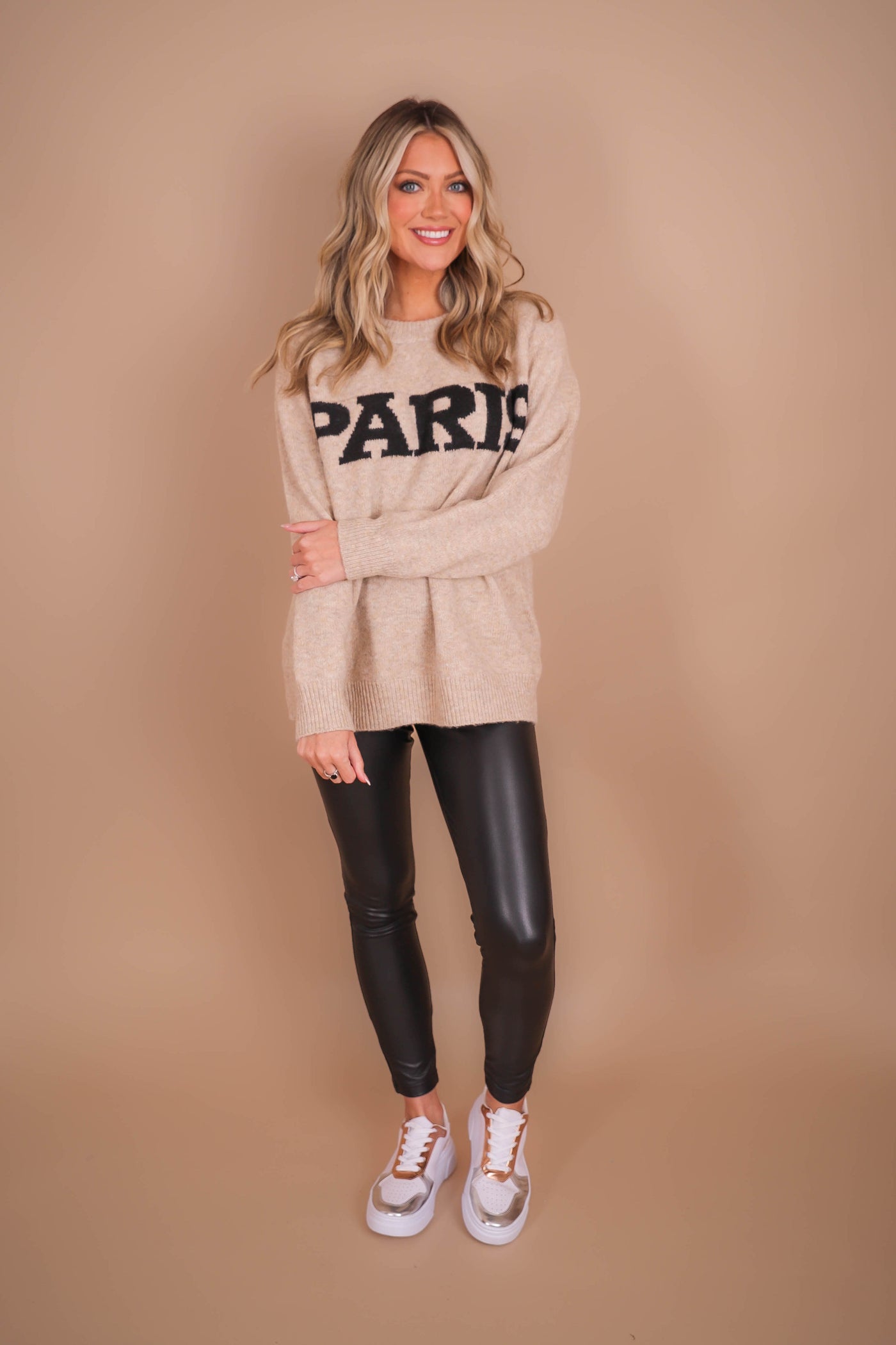 PARIS Sweater- Women's Oversized Paris Sweater- And The Why Sweaters