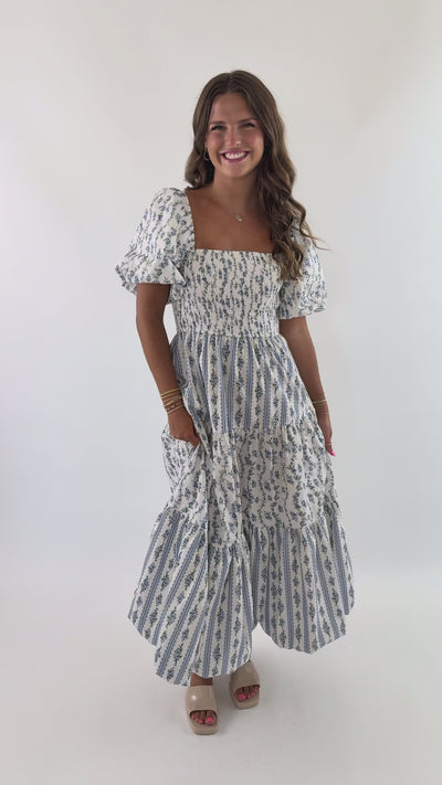 RESTOCK: Nothing Is By Chance Maxi Dress-Blue