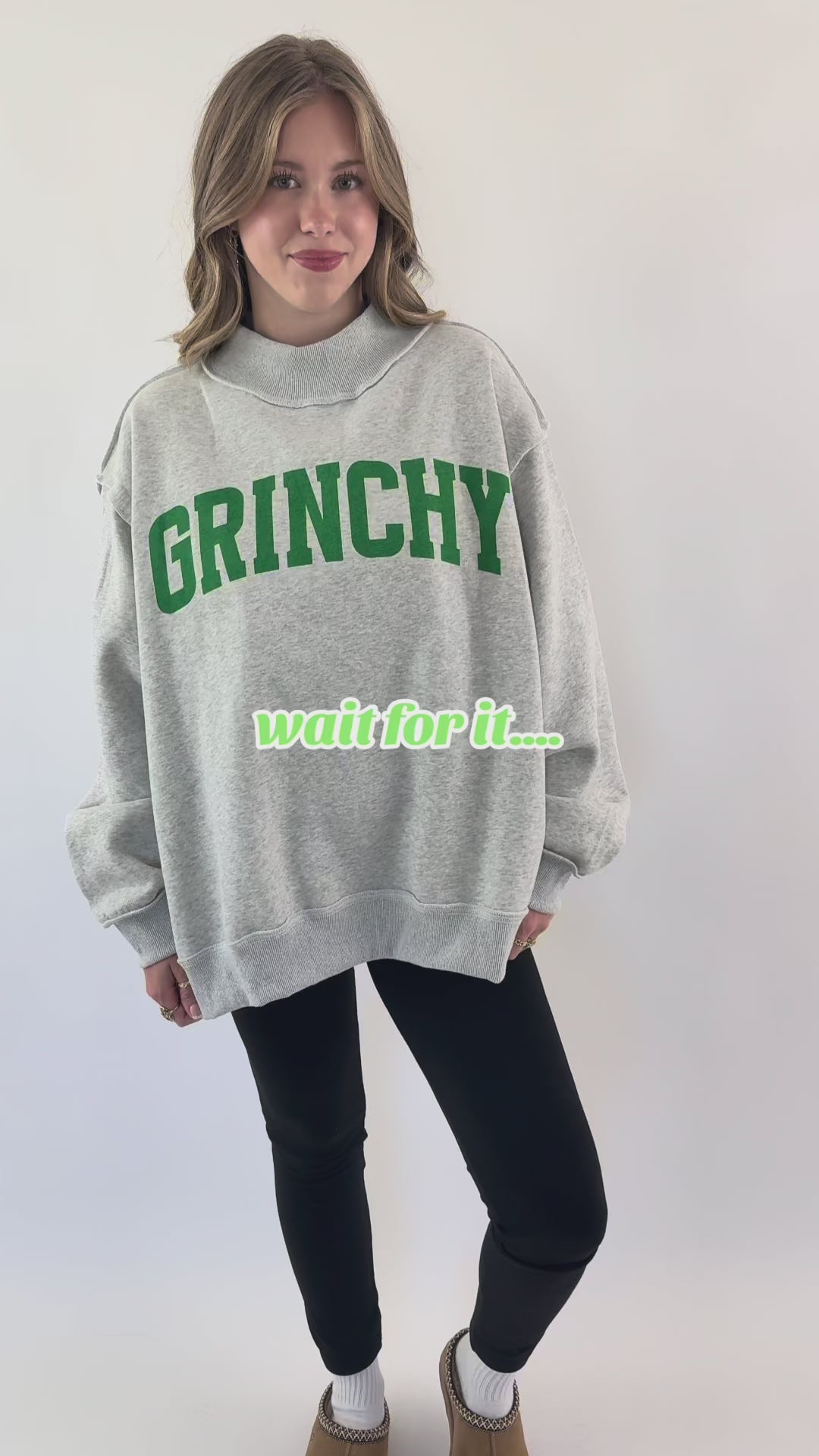 Grinchy and Merry Reversible Pullover