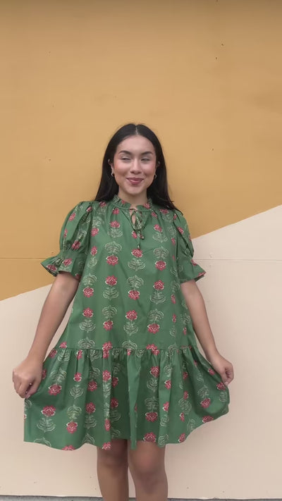 What I Imagined Dress-Olive