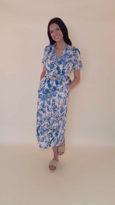 In Between The Leaves Midi Dress